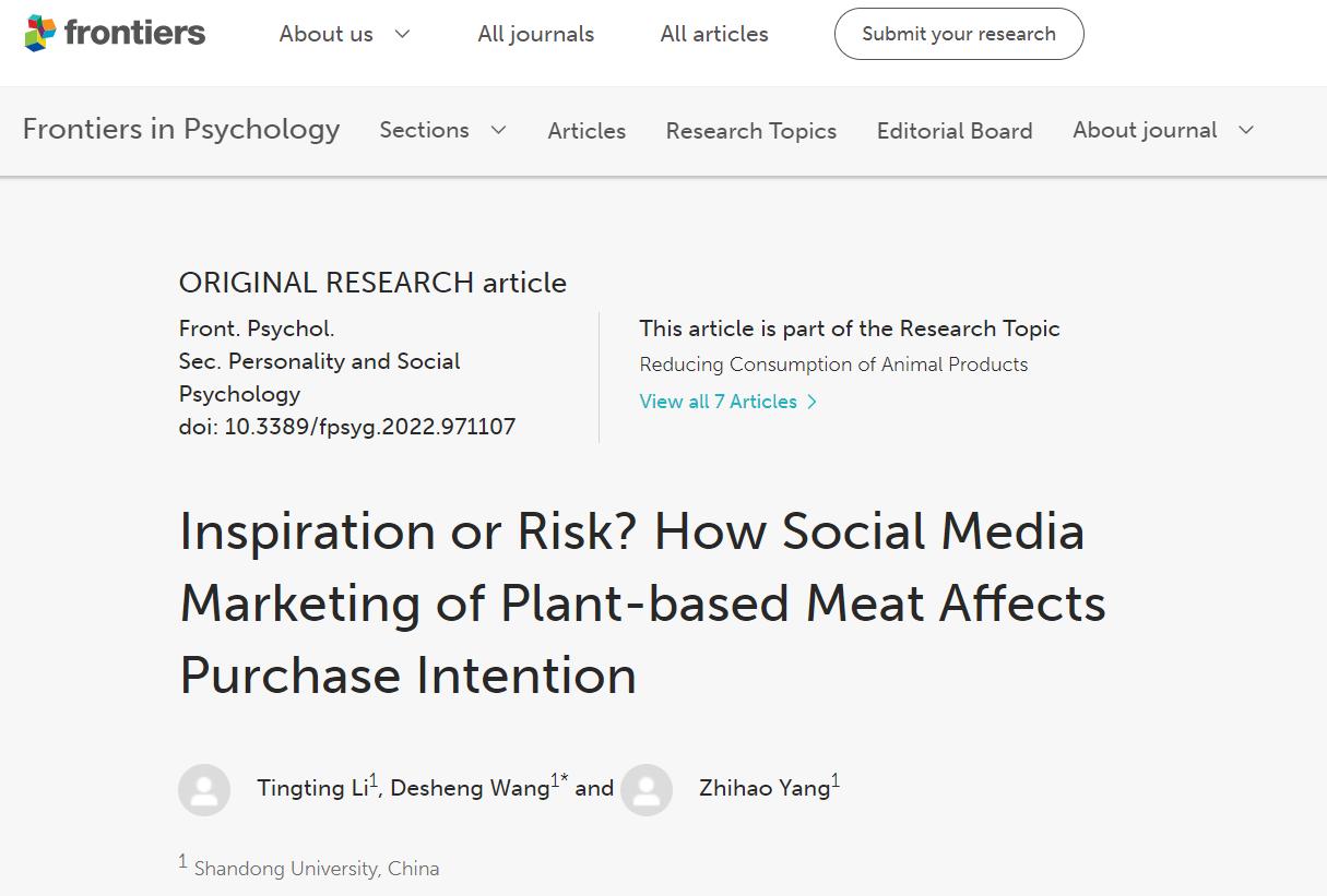 Frontiers In Psychology Frontiers In Psychology